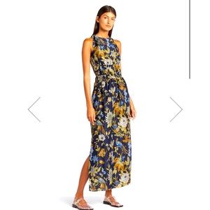 SIR Silk Linen Lilian Cross Back Dress NEW with Tags